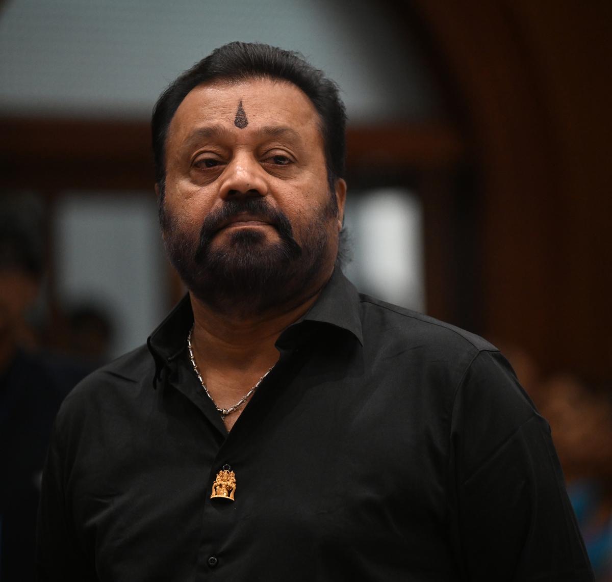 Suresh Gopi, Member of Parliament for Thrissur and Union Minister of State, photographed at a public occasion
